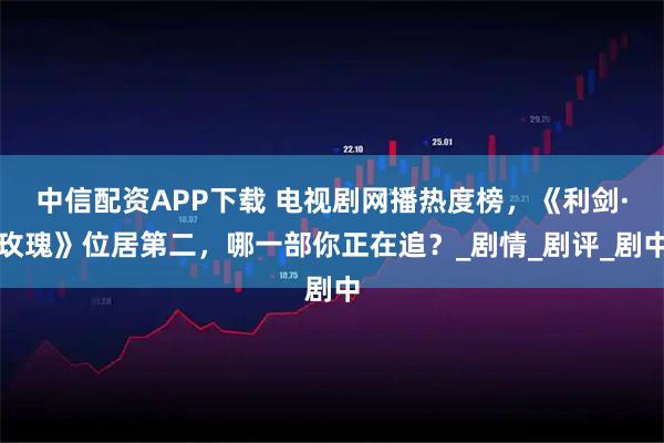 中信配资APP下载 电视剧网播热度榜，《利剑·玫瑰》位居第二，哪一部你正在追？_剧情_剧评_剧中